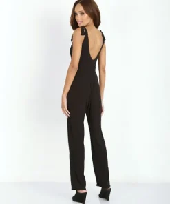 For Love & Lemons Rompers>For Love & Lemons Midnight Tide Jumpsuit Black