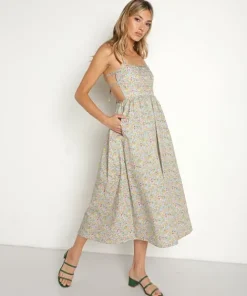 For Love & Lemons Dresses>For Love & Lemons Raleigh Midi Dress