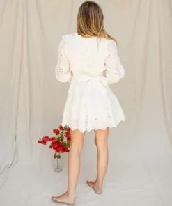 For Love & Lemons Dresses>For Love & Lemons Serena Mini Dress White