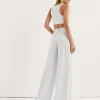 For Love & Lemons Pants>For Love & Lemons Skyer Wide Leg Pant Blue