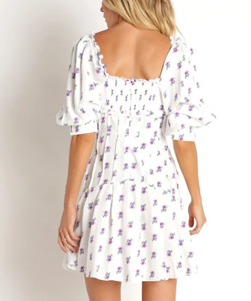 For Love & Lemons Dresses>For Love & Lemons Viola Mini Dress White