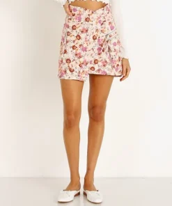 For Love & Lemons Skirts>For Love & Lemons Willa Cargo Skirt Tea Rose