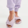 Frankie's Bikinis Slippers>Juna Terry Slide Slipper Lilac