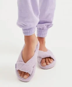 Frankie's Bikinis Slippers>Juna Terry Slide Slipper Lilac