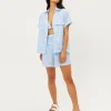 Frankie's Bikinis Cover Ups | Shorts>Lou Gingham Short Bluebell