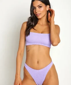 Hunza G Bikinis>Crinkle Gigi Bikini Lilac