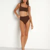 Hunza G Bikinis>Patricia Nile Bikini Metallic Cocoa
