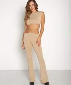 Indah Tops>Hale High Neck Crop Palmonio