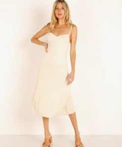 Indah Dresses>Little Lies Midi Dress Opal