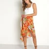 Indah Skirts>Obession Midi Sarong Skirt Tropix