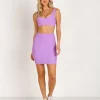 Indah Skirts>Ramen Solid Mini Skirt Lilac