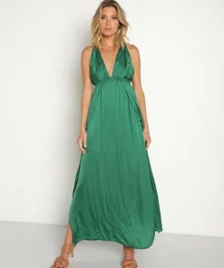 Indah Dresses>River Maxi Dress Clover
