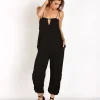 Indah Rompers>Seraphin Harem Jumpsuit Black