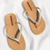 Ipanema Flip Flops | Sandals>Ana Flip Flops Metallic Beige Gold