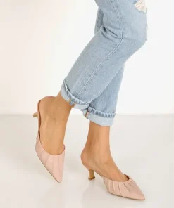 Jaggar Sandals | Flats>Ruched Kitten Heel Amberlight