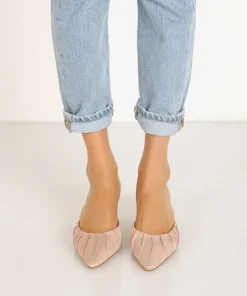 Jaggar Sandals | Flats>Ruched Kitten Heel Amberlight