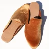 James Smith Flats>Street Slipper Tan Velvet