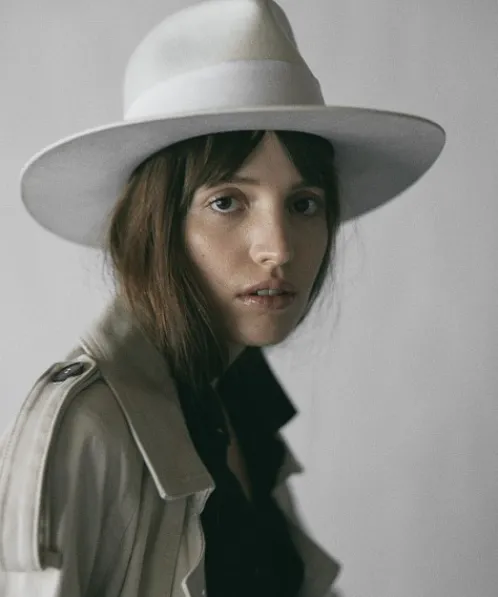 Janessa Leone Accessories>Layne Hat Off White