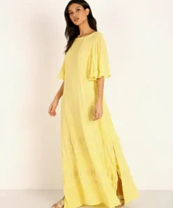 Jen's Pirate Booty Dresses>Boreal Forest Kaftan Maize