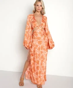 Jen's Pirate Booty Dresses>Electro Floral Sonora Dress Clay