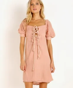 Jen's Pirate Booty Dresses>Gally Mini Dress Clay