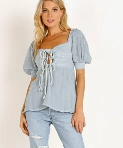 Jen's Pirate Booty Tops>Gally Top Haze Grey