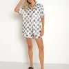Jen's Pirate Booty Shorts>Ocean Front Kula Shorts Silver Check