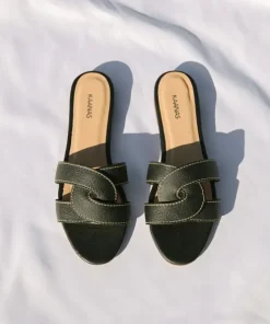 Kaanas Sandals | Flats>Santorini Infinity Sandal Black