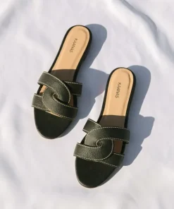 Kaanas Sandals | Flats>Santorini Infinity Sandal Black