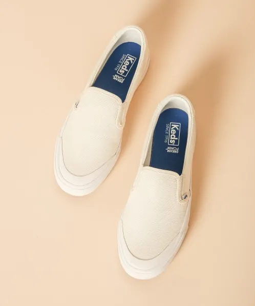 Keds Sneakers>Crew Kick 75 Slip On Canvas Sneaker White