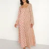 Kinga Csilla Dresses>Diya Cradle Maxi Dress Block Printed