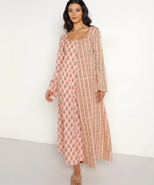 Kinga Csilla Dresses>Diya Cradle Maxi Dress Block Printed