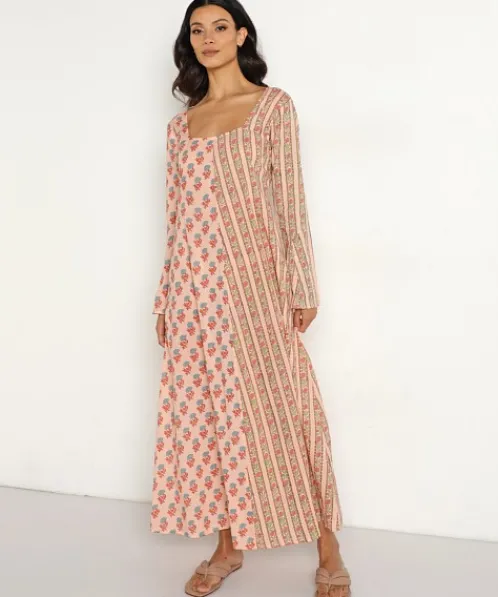 Kinga Csilla Dresses>Diya Cradle Maxi Dress Block Printed