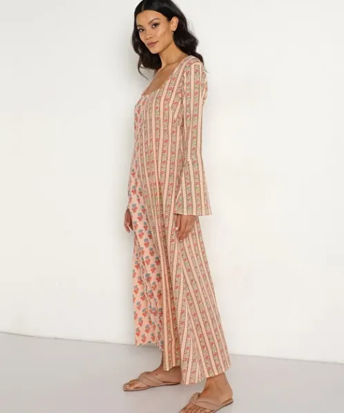 Kinga Csilla Dresses>Diya Cradle Maxi Dress Block Printed