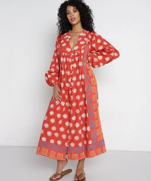Kinga Csilla Dresses>Folk Fez Block Dress