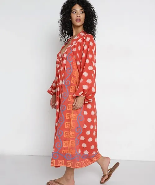 Kinga Csilla Dresses>Folk Fez Block Dress