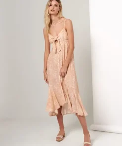 KIVARI Dresses>Maxi Dress Rosa Snake