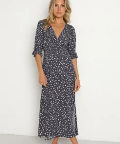 KIVARI Dresses>Neve Midi Dress Neve Ditsy