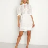 KIVARI Dresses>Serena Babydoll Mini Dress White