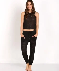 Koral Tops>Muscle Tank Black