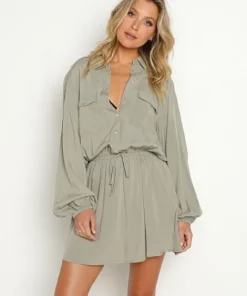 L Space Dresses>Amelia Dress Olive Green