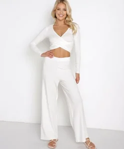 L Space Tops>Gia Crop Top Cream