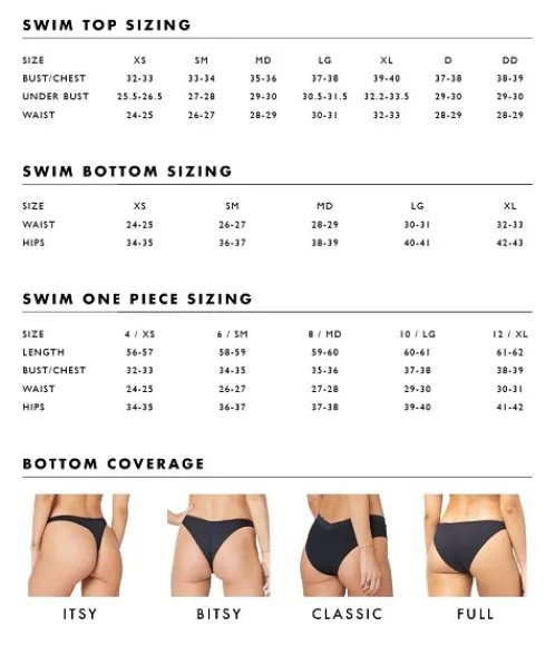 L Space Bikinis>Rylee Bikini Bottom Black