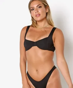 L Space Bikinis>Tori Underwire Bikini Top Black