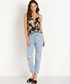 LACAUSA Tops>Ivy Tank Garden Floral