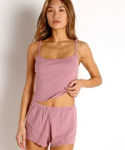 LACAUSA Sleep Shirts | Tops>Paris Cami Rosewood