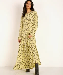 LACAUSA Dresses>Sparrow Dress Buttermilk