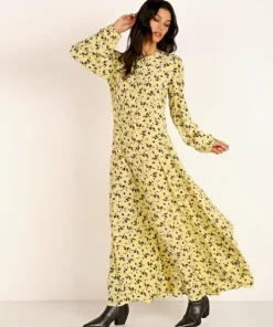 LACAUSA Dresses>Sparrow Dress Buttermilk