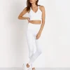 Lanston Bottoms>Sport Griffith Slit Legging White