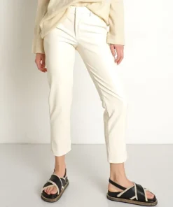 LBLC Pants>Franny Vegan Leather Trouser Ivory